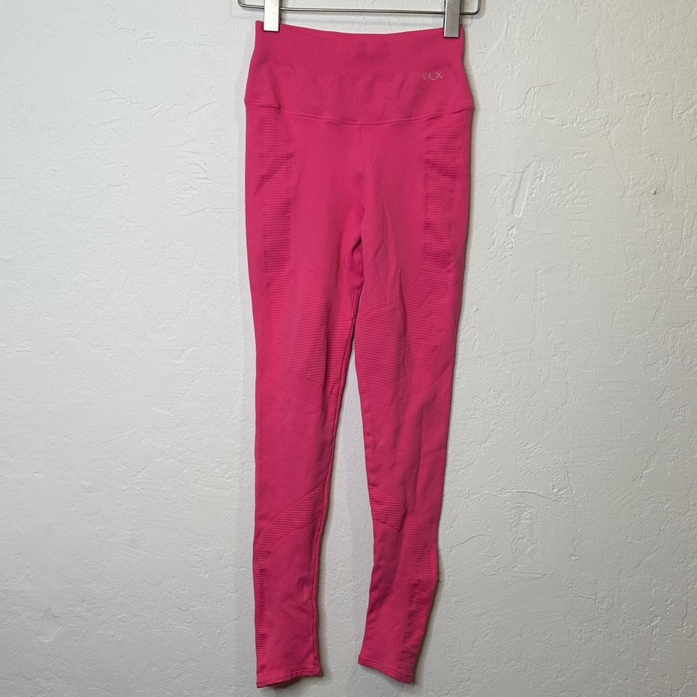 NUX Vibrant Pink High-Rise‎ Leggings Size Small